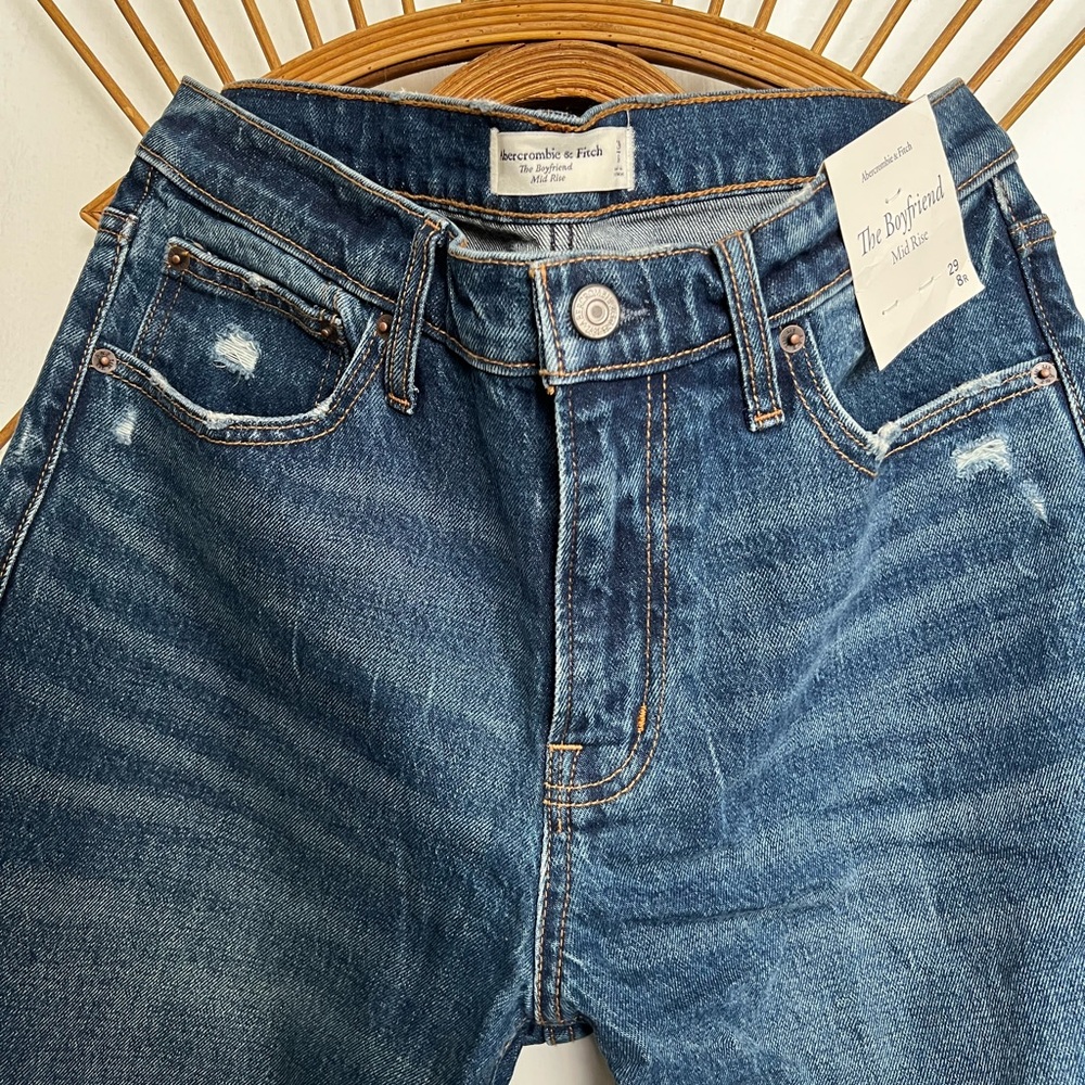 Abercrombie & Fitch The Boyfriend Midrise Jeans - Size 8R